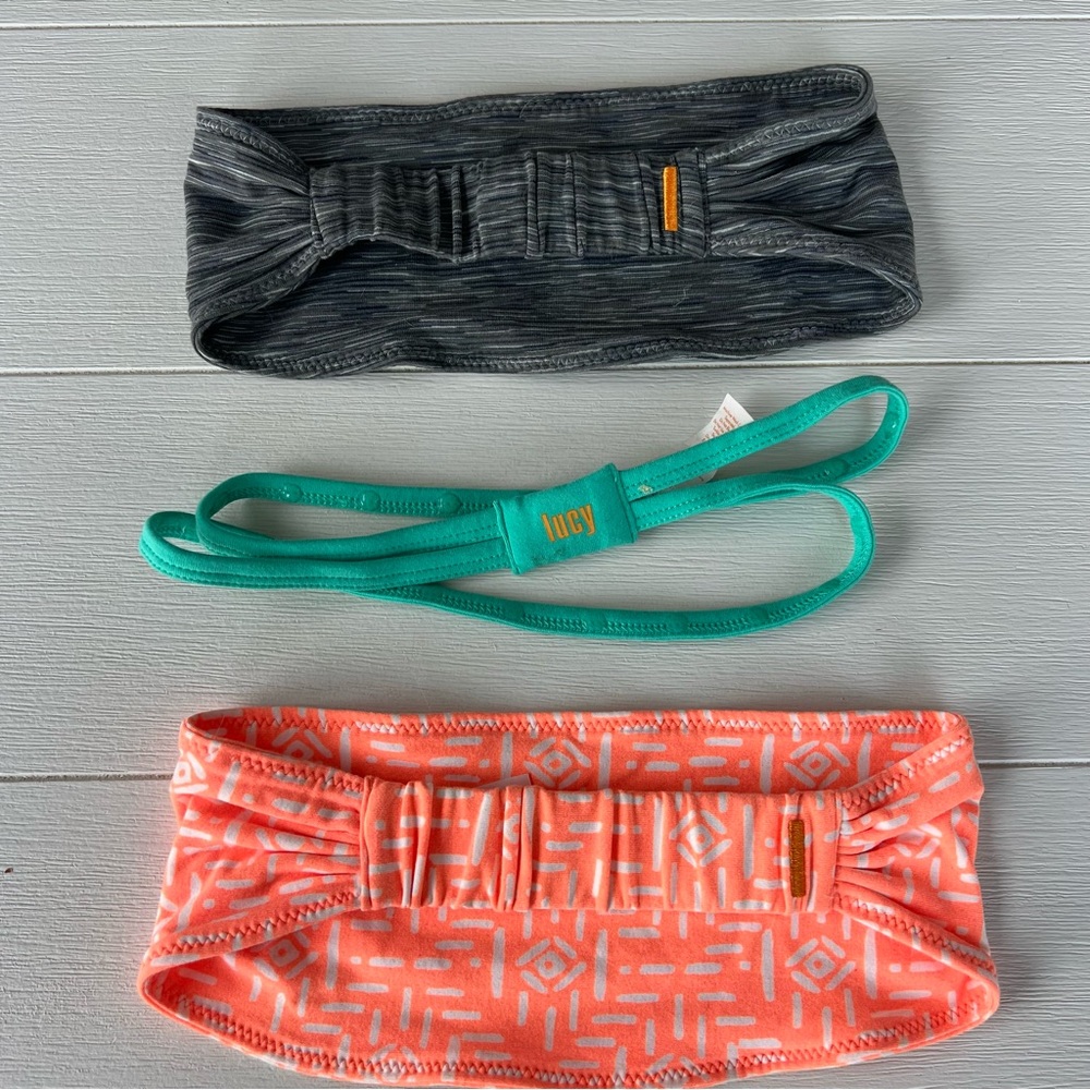 Lucy Headband Set in Black, Green, and Orange - Picture 7 of 7